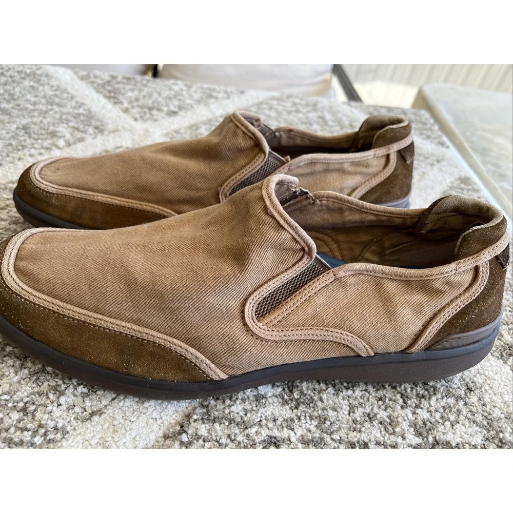 MARK NASON Mens 13 Brown Slip On Loafers Sneakers Shoes